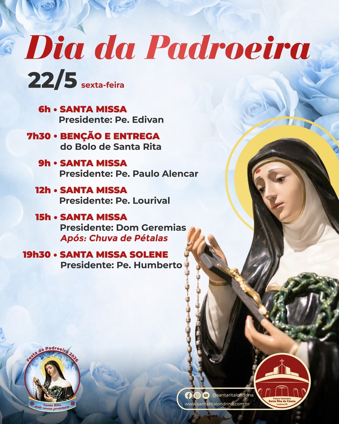 Dia da Padroeira - Programação Completa