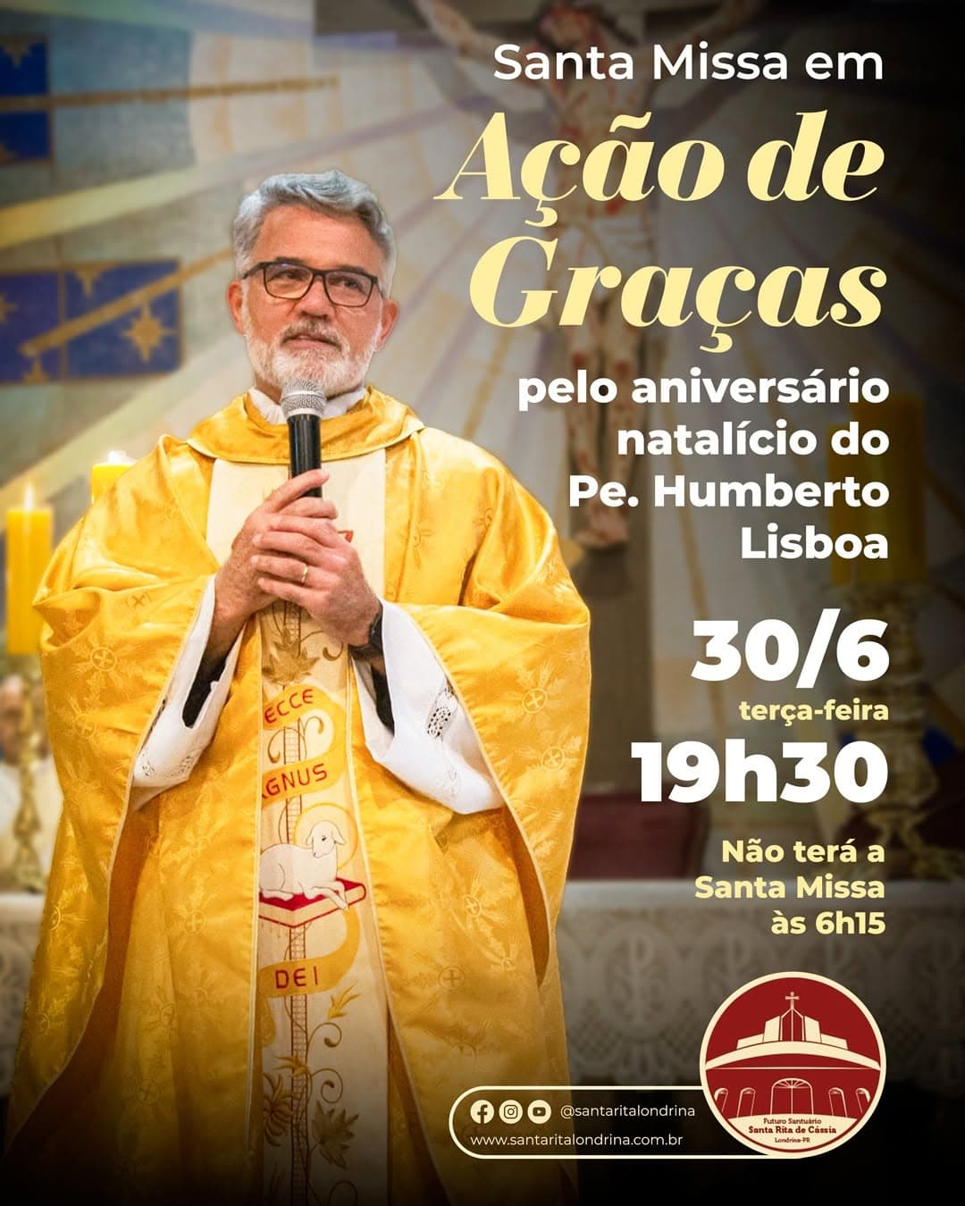 Santa Missa em Ação de Graças pelo aniversário do Pe. Humberto