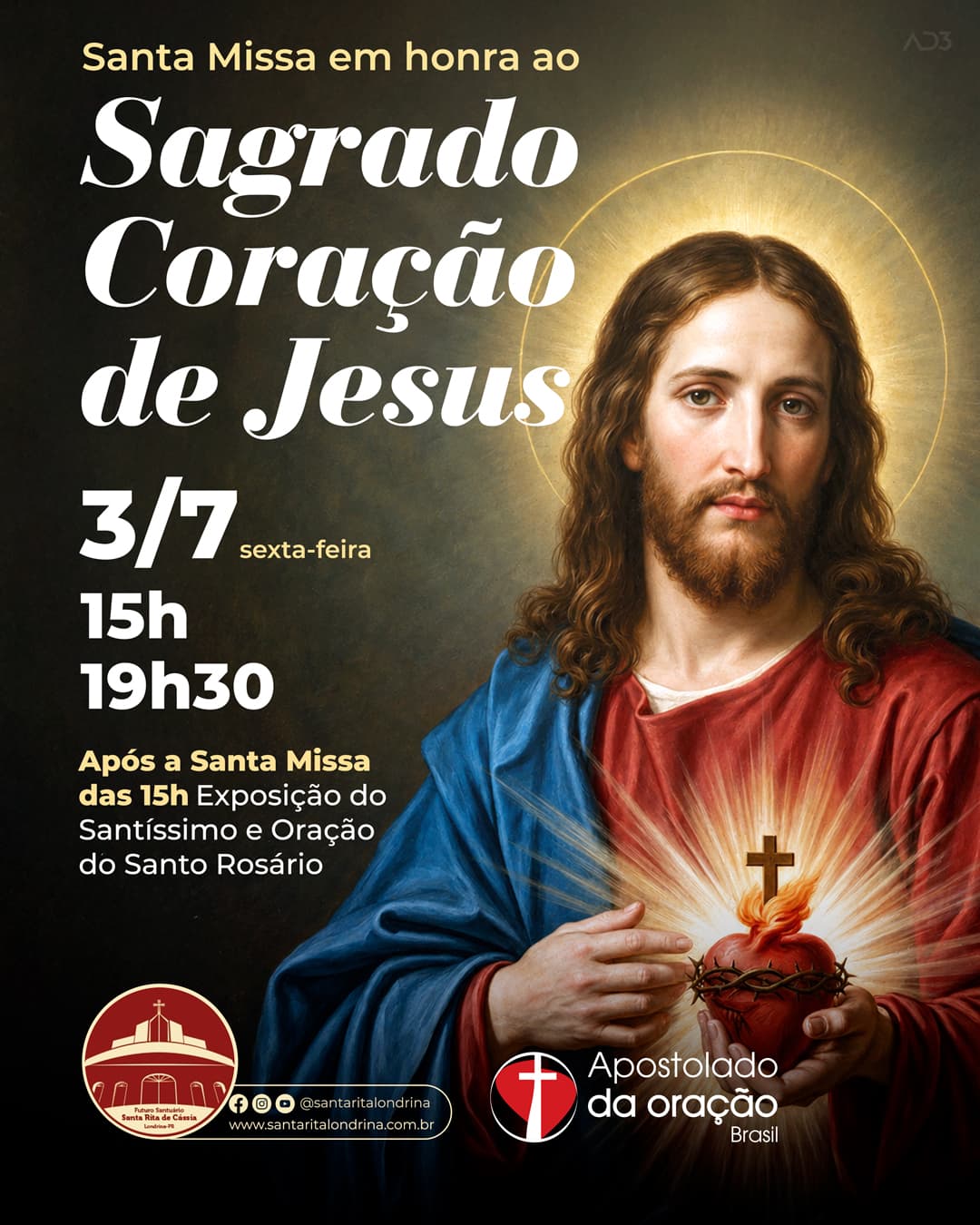 Santa Missa em Honra ao Sagrado Coração de Jesus