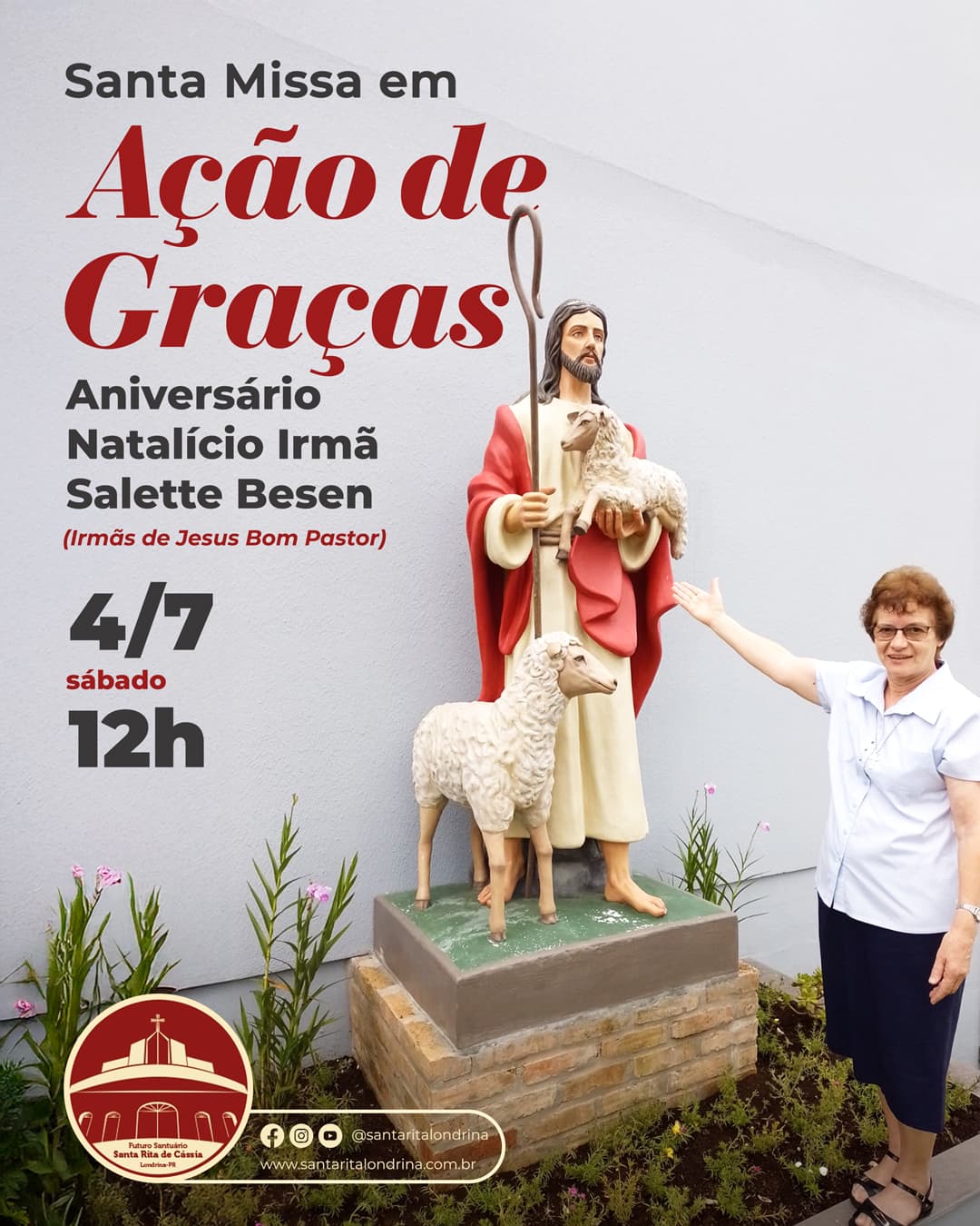 Santa MIssa em Ação de Graças pelo aniversário da Irmã Salette