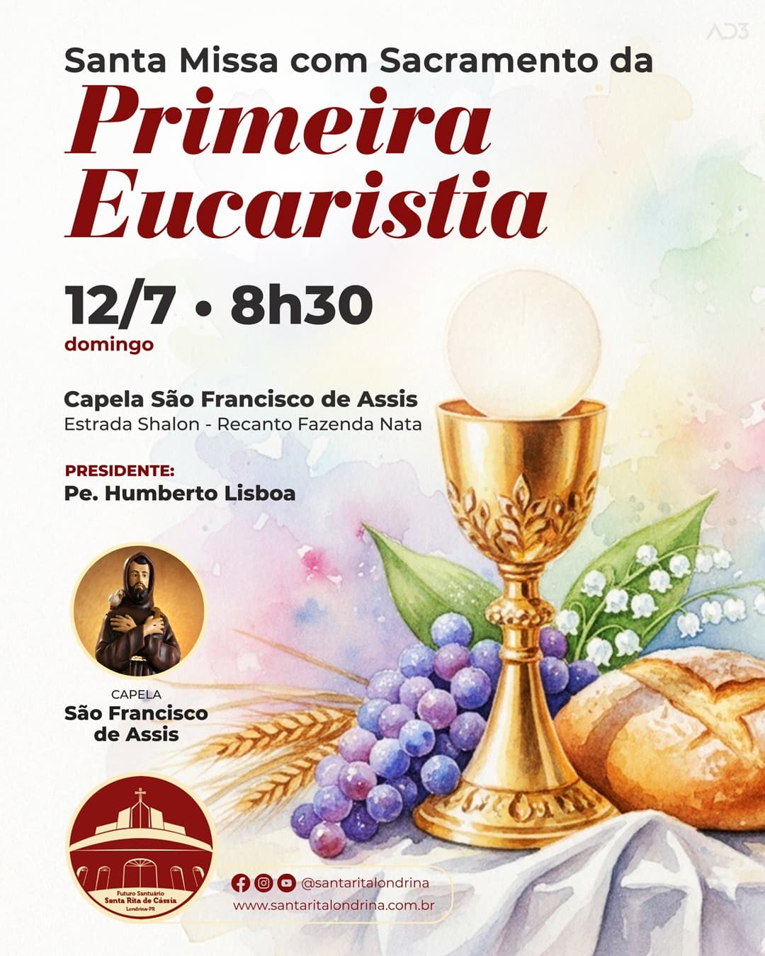 Santa Missa com o Sacramento da Primeira Eucaristia