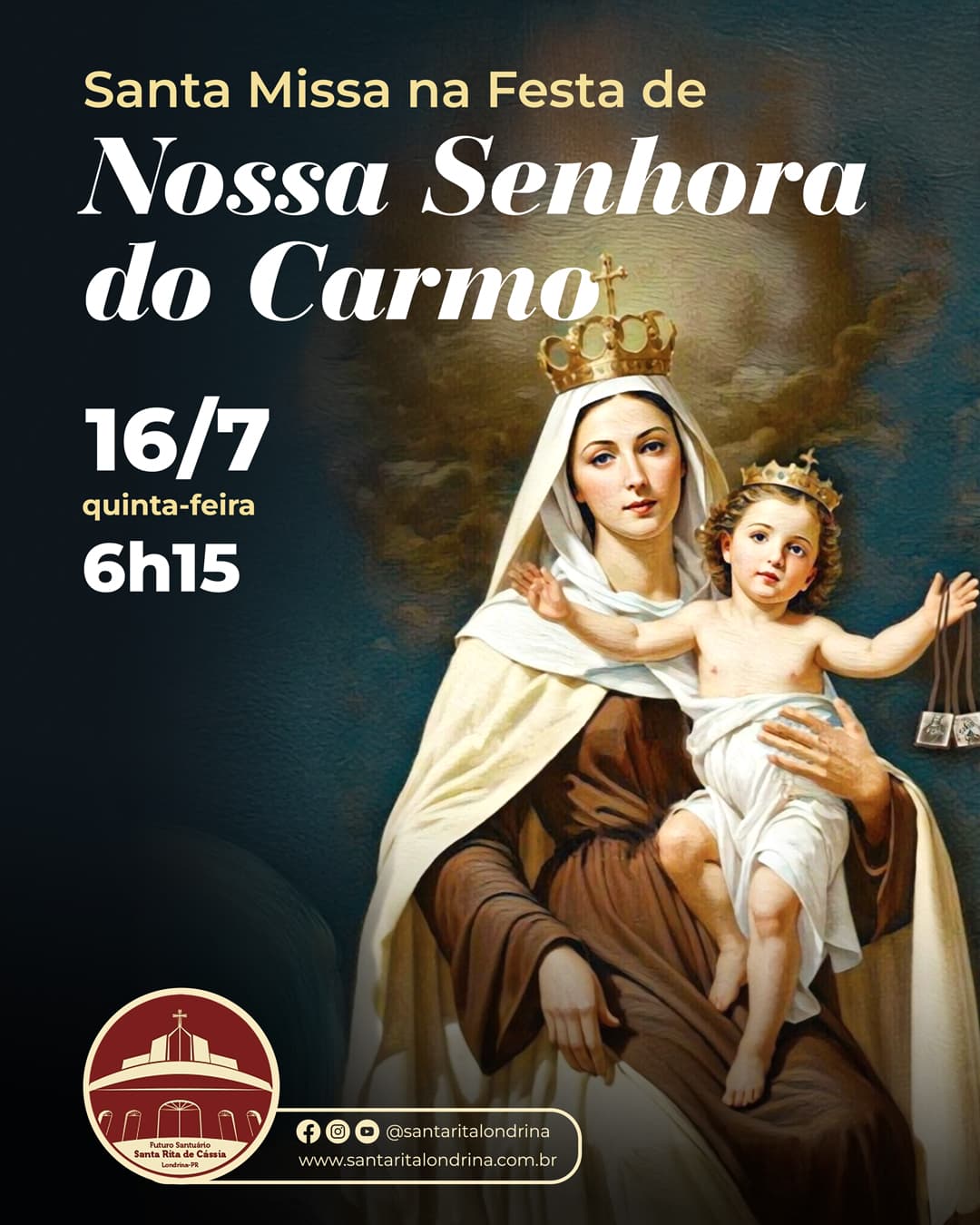 Santa Missa na Festa de Nossa Senhora do Carmo