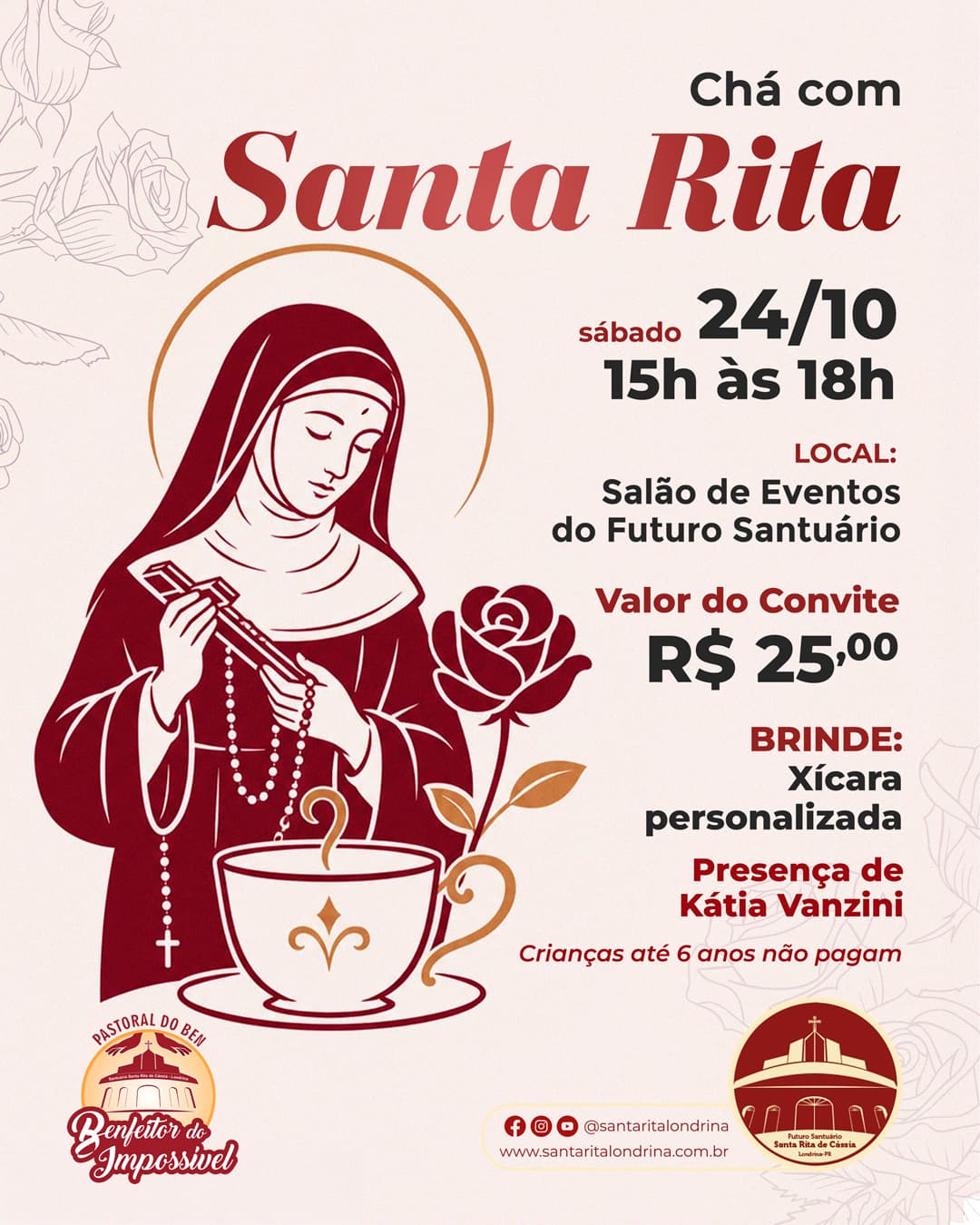 Chá com Santa Rita