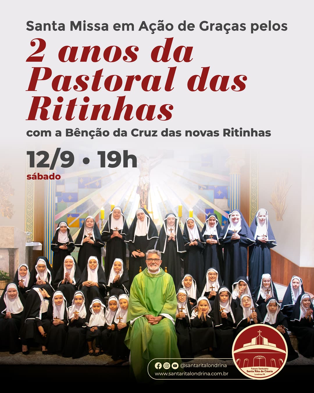 Santa Missa em ação de graças pelos 2 anos da Pastoral das Ritinhas
