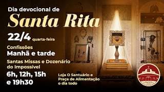 SANTA MISSA - 3ª SEMANA DA PÁSCOA | DIA DEVOCIONAL A SANTA RITA DE CÁSSIA | PE.LOURIVAL ZATI | 12H