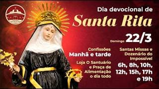 SANTA MISSA | DIA DEVOCIONAL DE SANTA RITA | 5º DOM. QUARESMA | PE. LOURIVAL ZATI | 22/03/2026 17H