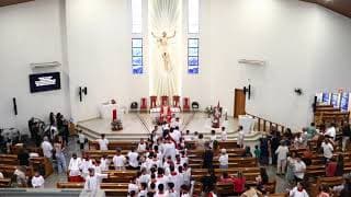 SANTA MISSA - CAPELA SAGRADA FAMÍLIA | São Tarcísio | Renovação e Investidura dos novos Coroinhas