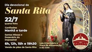 SANTA MISSA | FESTA MARIA MADALENA E DIA DEVOCIONAL Á SANTA RITA | PE. LOURIVAL | 22/07/2026 - 12h